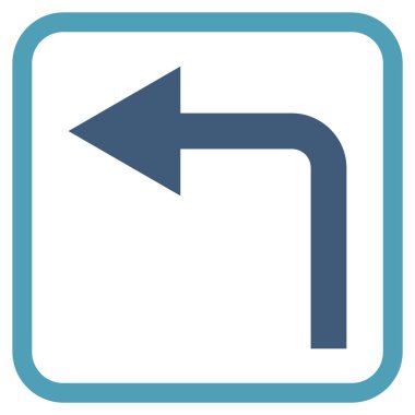 Sol vektör simge bir çerçevede açmak