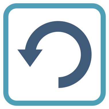 Vektör simgesi bir çerçeve içinde aşağı Döndür