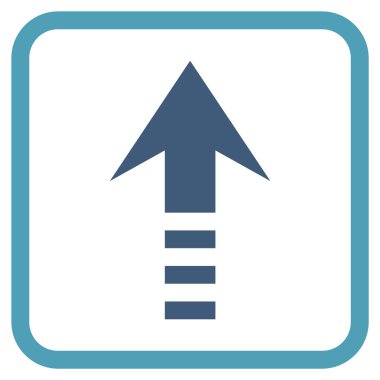 Vektör simgesi bir çerçeve içinde gönder