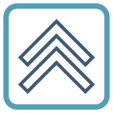 Vektör simgesi bir çerçeve içinde yukarı kayması