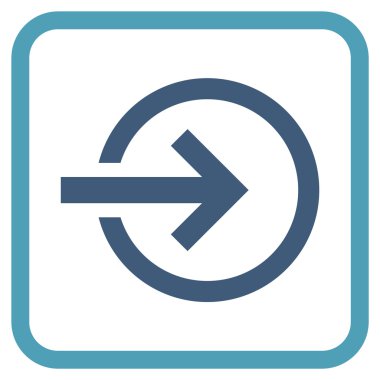 Alma vektör simgesi bir çerçeve içinde