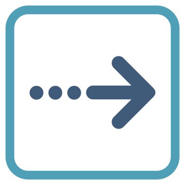 Doğru vektör simgesi bir çerçevede göndermek