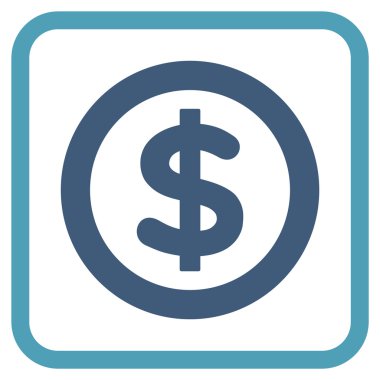 Finans vektör simgesi bir çerçeve içinde