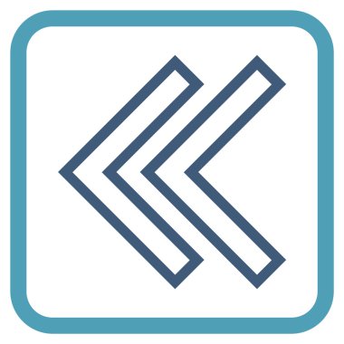 Shift Sol vektör simgesi bir çerçeve içinde