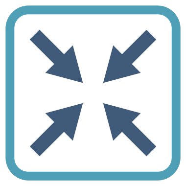 Oklar vektör simgesi bir çerçeve içinde sıkıştırmak