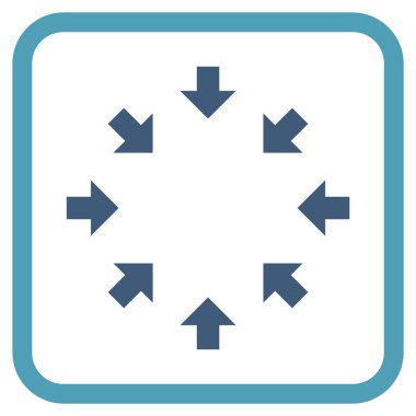 Kompakt oklar bir çerçeve içinde simge vektör