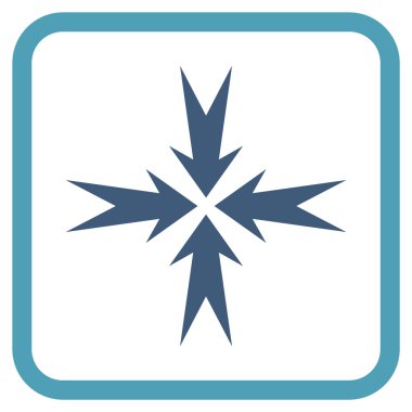 Sıkıştırma ok bir çerçeve içinde simge vektör