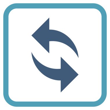 Vektör simgesi bir çerçeve içinde yenileme