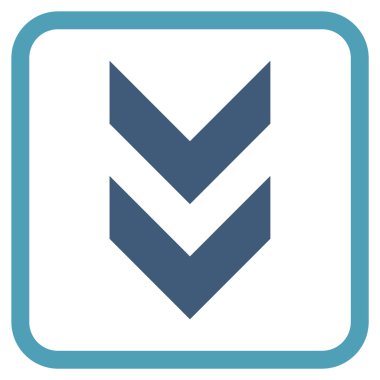 Vektör simgesi bir çerçeve içinde aşağı kaydır