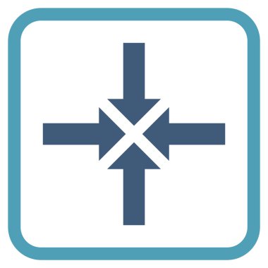 Oklar vektör simgesi bir çerçeve içinde sıkıştırmak