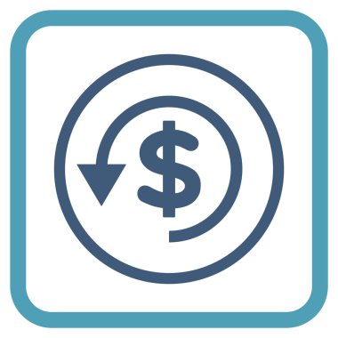 Ters ibraz vektör simgesi bir çerçeve içinde