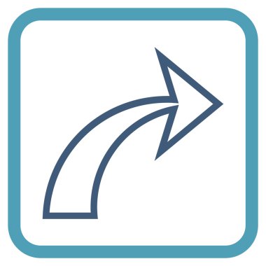 Vektör simgesi bir çerçeve içinde Yinele