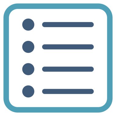 Öğeleri vektör simgesi bir çerçeve içinde