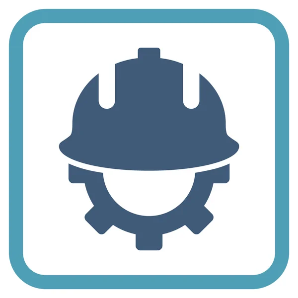 Development Helmet Vector Icon In a Frame — Stock Vector