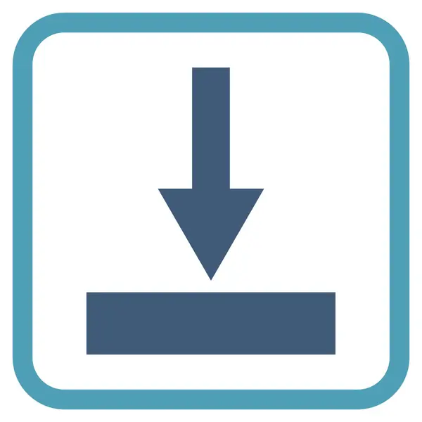 Mover icono inferior del vector en un marco — Archivo Imágenes Vectoriales