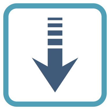 Vektör simgesi bir çerçeve içinde gönderin