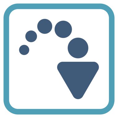 Vektör simgesi bir çerçeve içinde Yinele