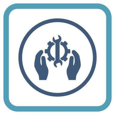 Onarım hizmeti vektör simgesi bir çerçeve içinde