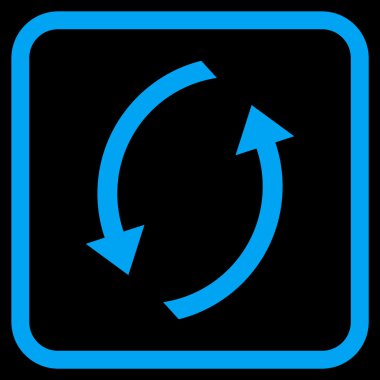 Vektör simgesi bir çerçeve içinde yenileme