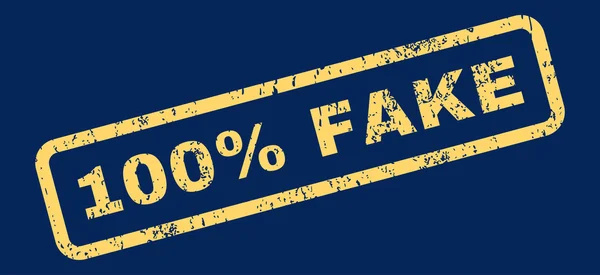 100% de selo de borracha de texto falso —  Vetores de Stock