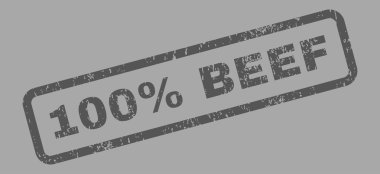 Yüzde 100 Dana metin damgası