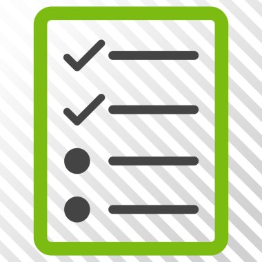 Denetim listesi sayfa vektör simgesi