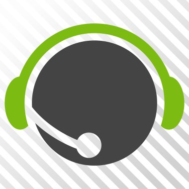 Çağrı merkezi operatör vektör simgesi