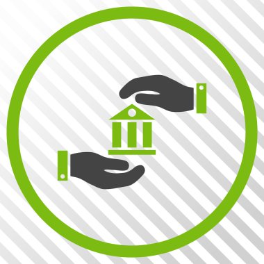 Banka hizmet vektör simgesi