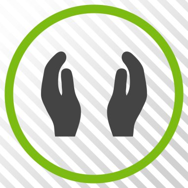 Bakım el vektör simgesi