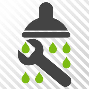 Duş sıhhi tesisat vektör simgesi