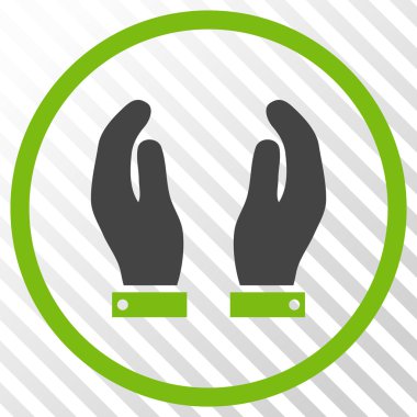 Bakım el vektör simgesi