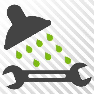 Duş sıhhi tesisat vektör simgesi