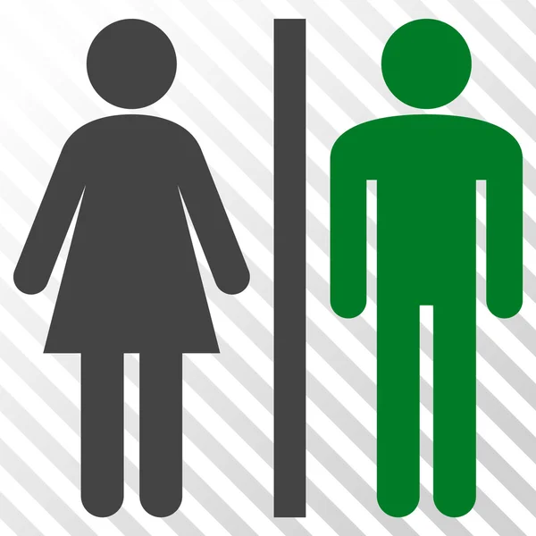 WC personer vektor symbol — Stock vektor