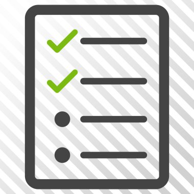 Denetim listesi sayfa vektör simgesi