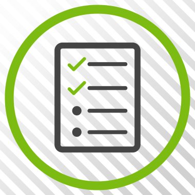 Denetim listesi sayfa vektör simgesi