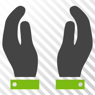 Bakım el vektör simgesi