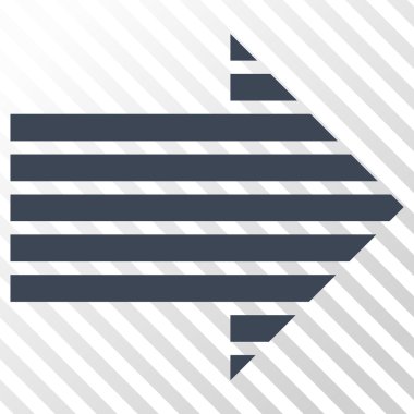 Şerit ok doğru vektör simgesi