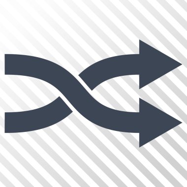 Shuffle okları doğru vektör simgesi