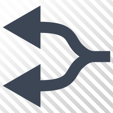 Split oklar sol vektör simgesi