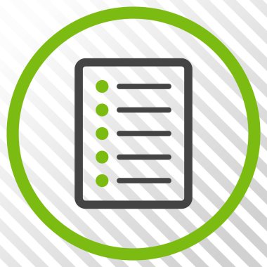 Liste sayfası vektör simgesi