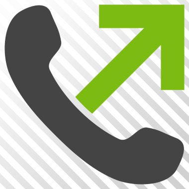 Giden arama vektör simgesi