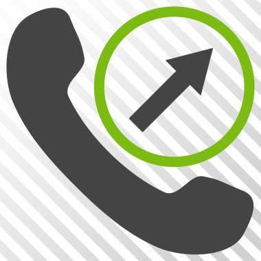 Giden arama vektör simgesi