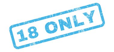 18 yalnızca metin damgası