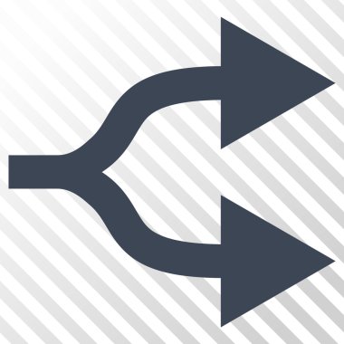 Split okları doğru vektör simgesi