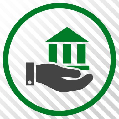 Banka hizmet vektör simgesi