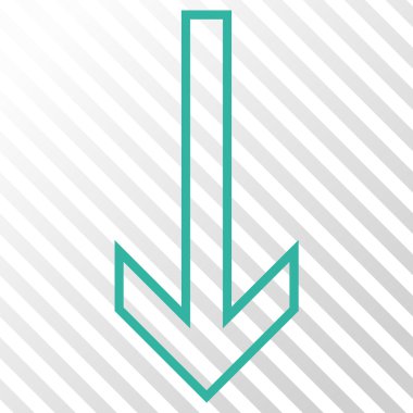 ok aşağı vektör simgesi