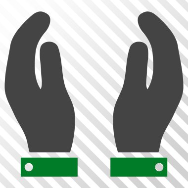 Bakım el vektör simgesi