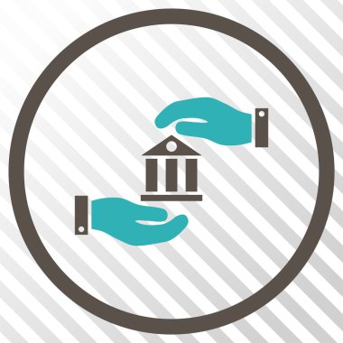 Banka hizmet vektör simgesi