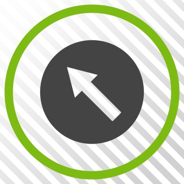 Yukarı Sağdan sola yönlü ok vektör simgesi