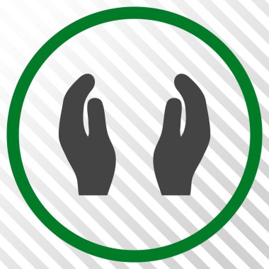 Bakım el vektör simgesi